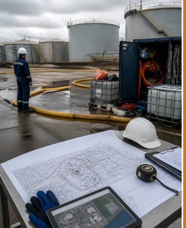 Разработка плана ликвидации разливов нефти в Зеленокумске